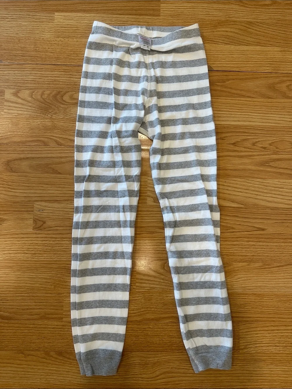 Hanna Andersson Gray White Striped HannaJams Pajama Set Size 10 Boys Girls